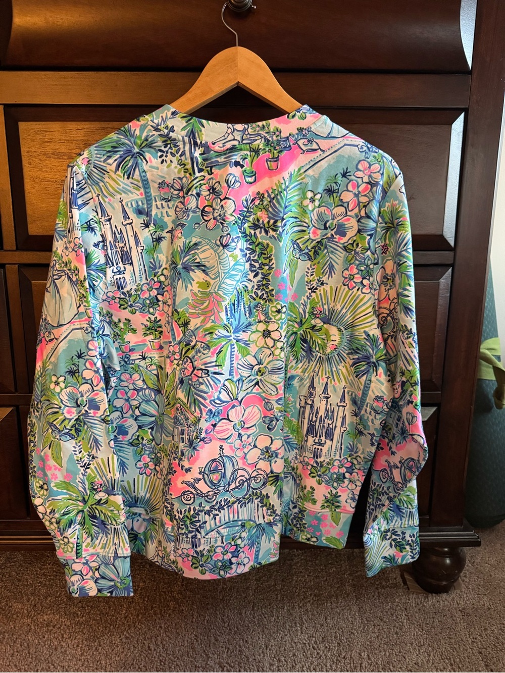 Lilly Pulitzer Disney Multicolor Tropical Floral Pullover Sweatshirt - Picture 2 of 4